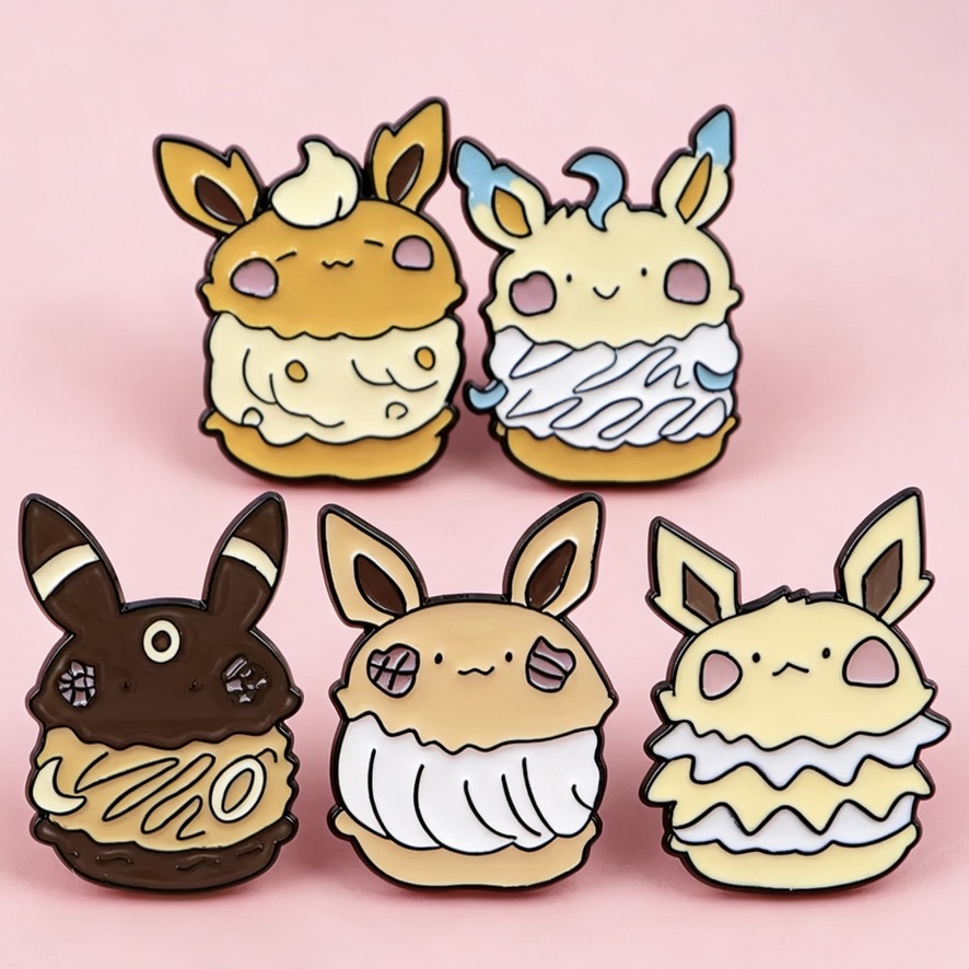 Eevee Enamel Pin - Derpy Series