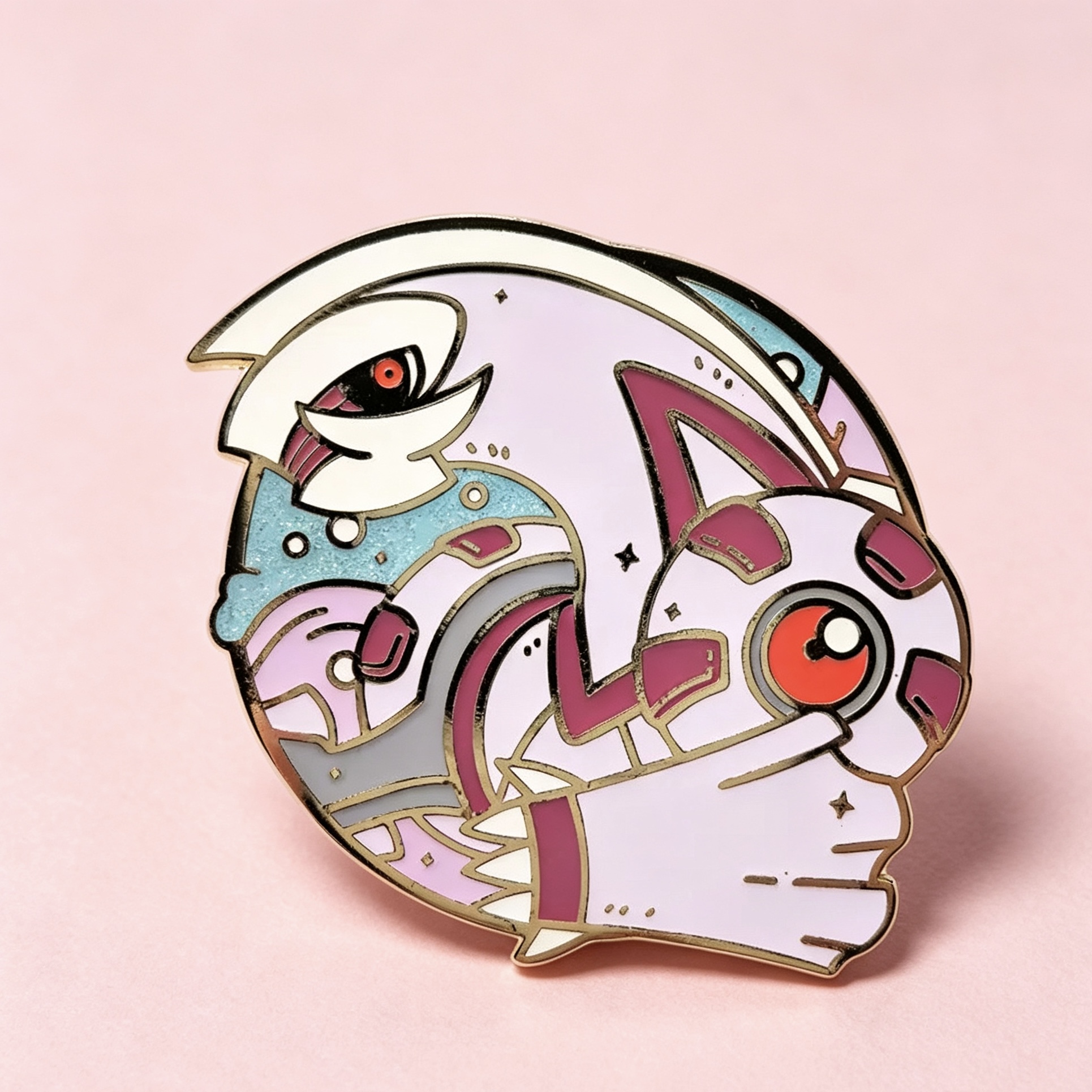 Enamel Pin - Palkia & Shiny Version - Image 3
