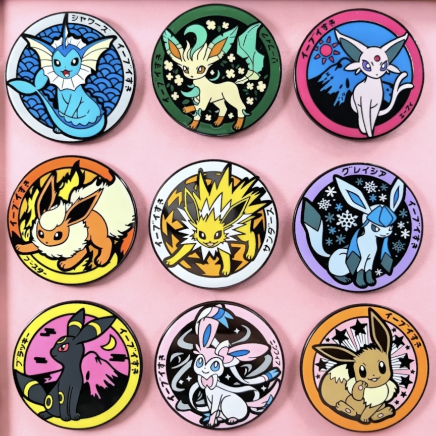Eevee Enamel Pin - Coin Medallion Series