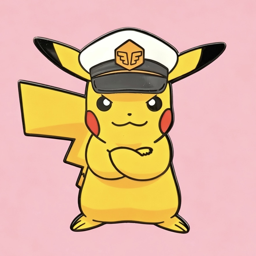 Enamel Pin - Captain Pikachu