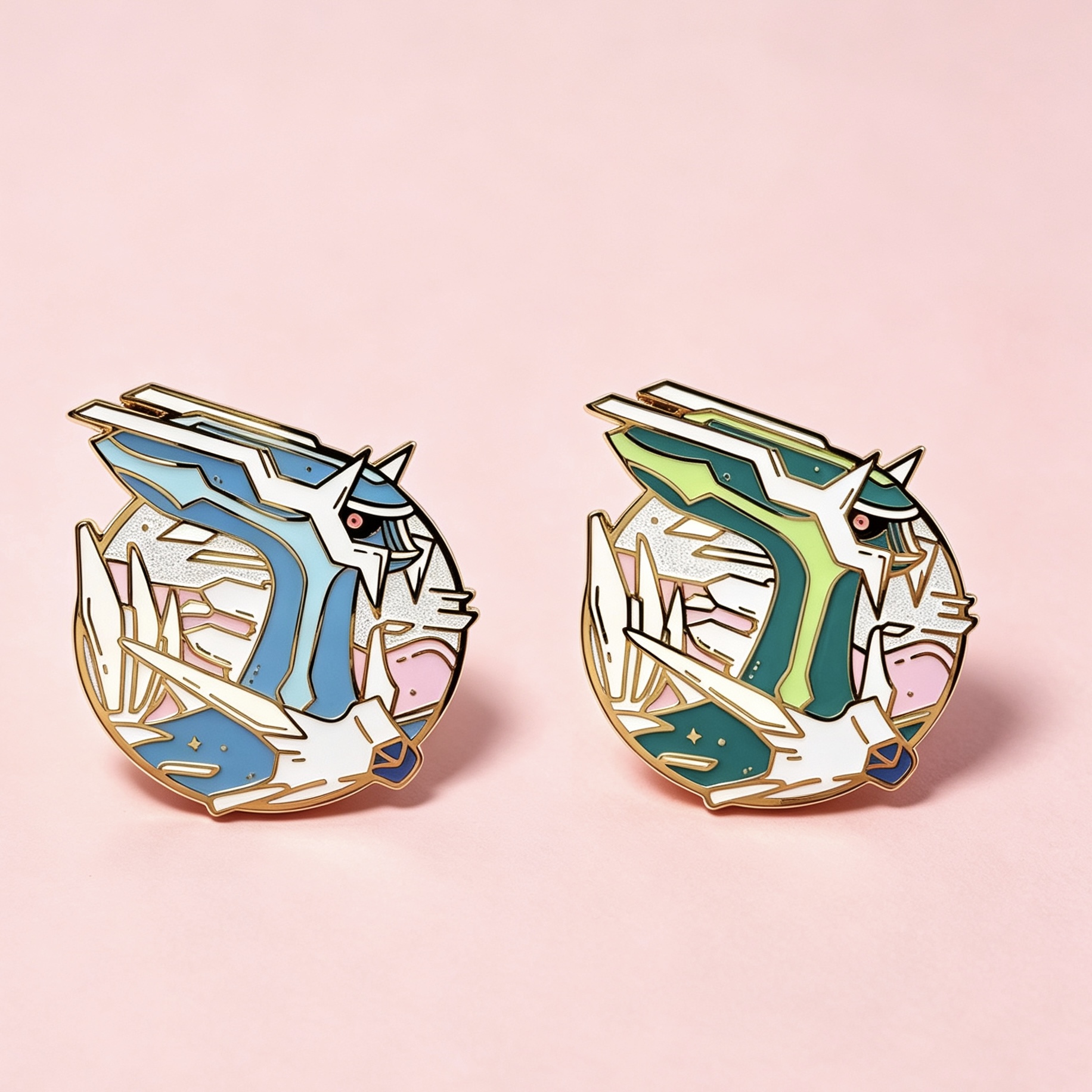 Enamel Pin - Dialga & Shiny Version