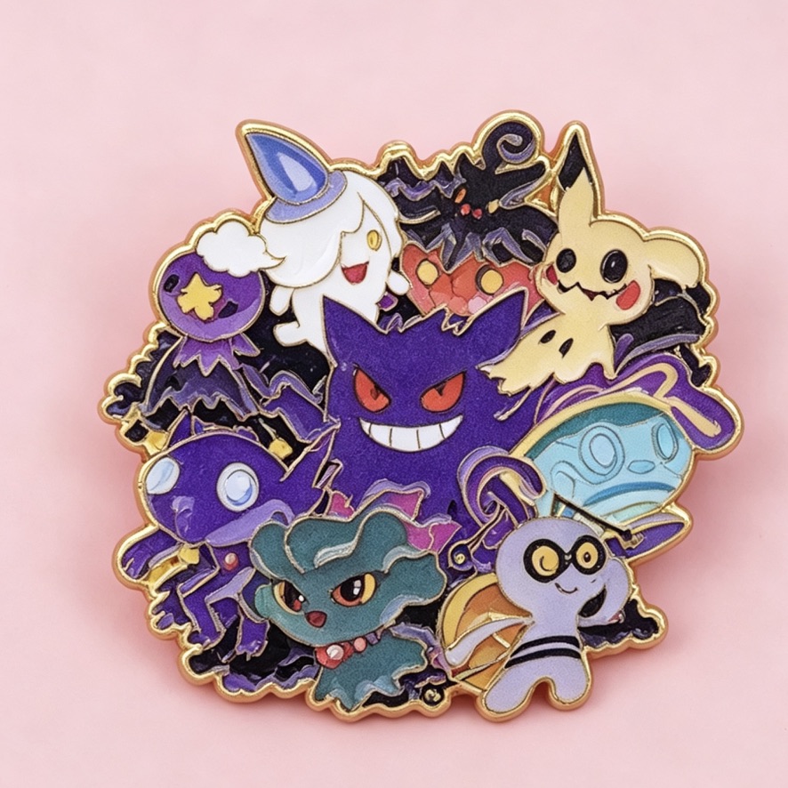 Enamel Pin - Gengar's Ghost Friends