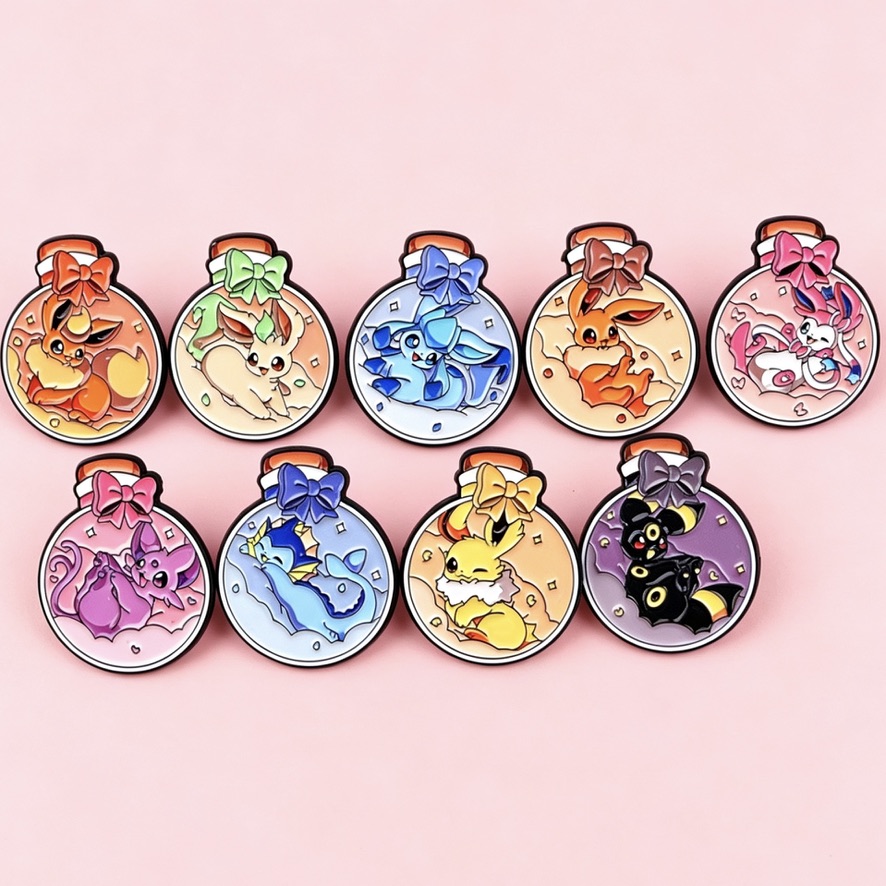 Eevee Enamel Pin - Potion Bottle Series