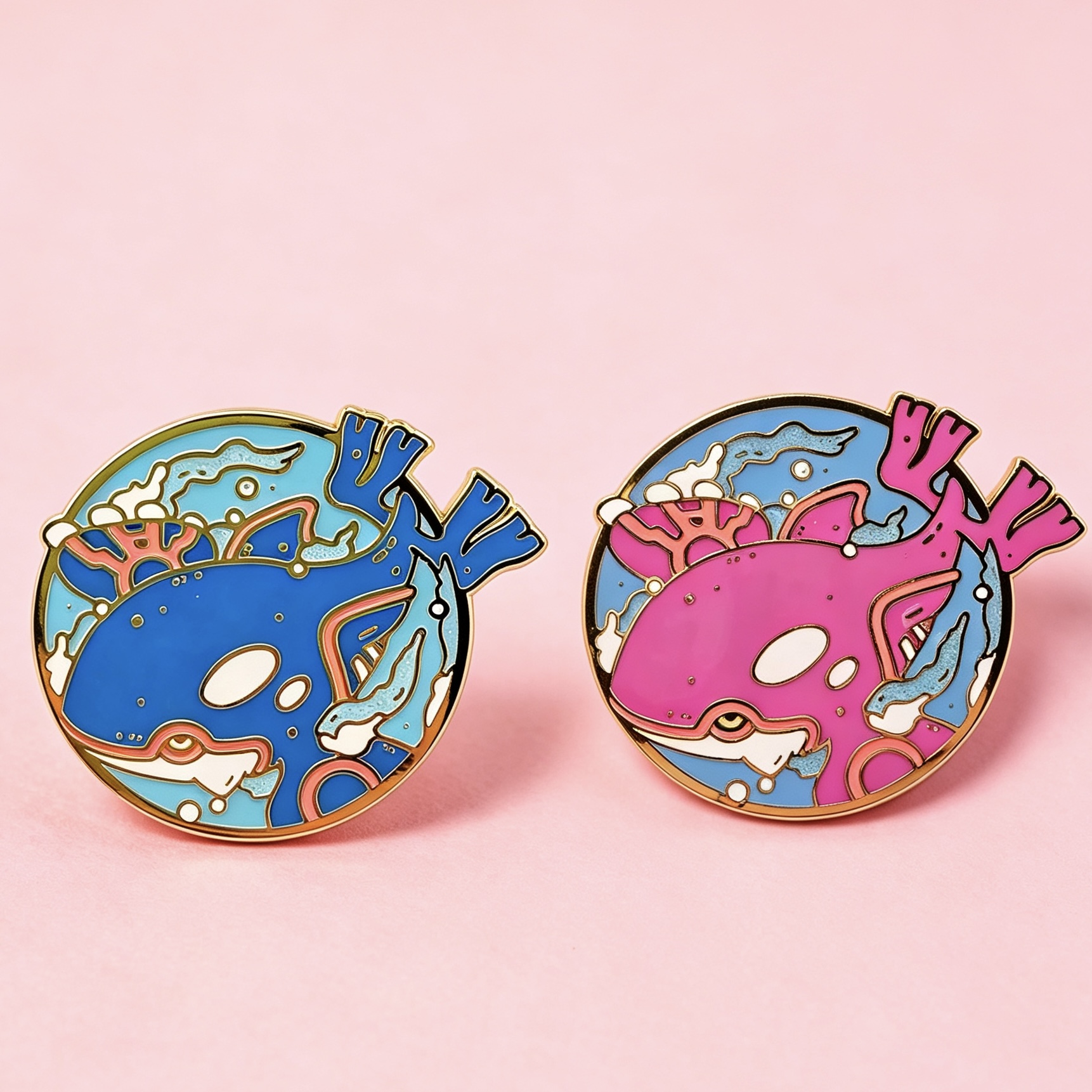 Enamel Pin - Kyogre & Shiny Version