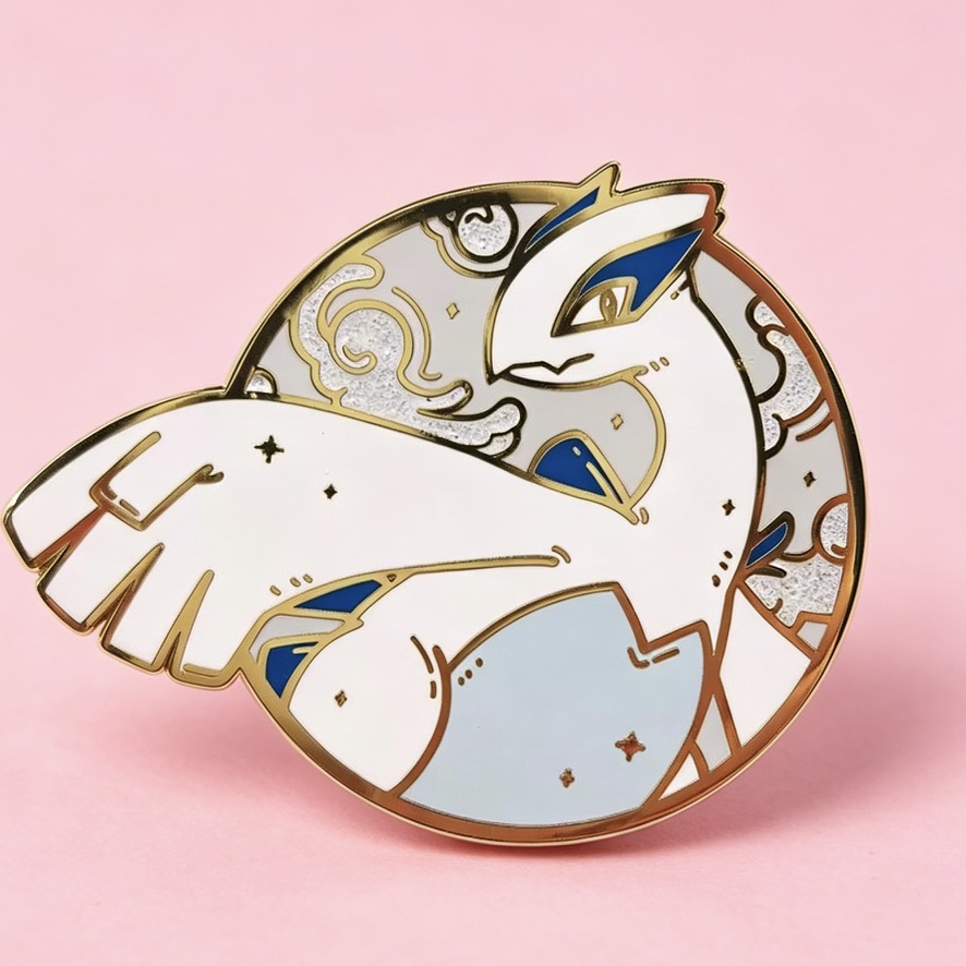 Enamel Pin - Lugia & Shiny Version - Image 2