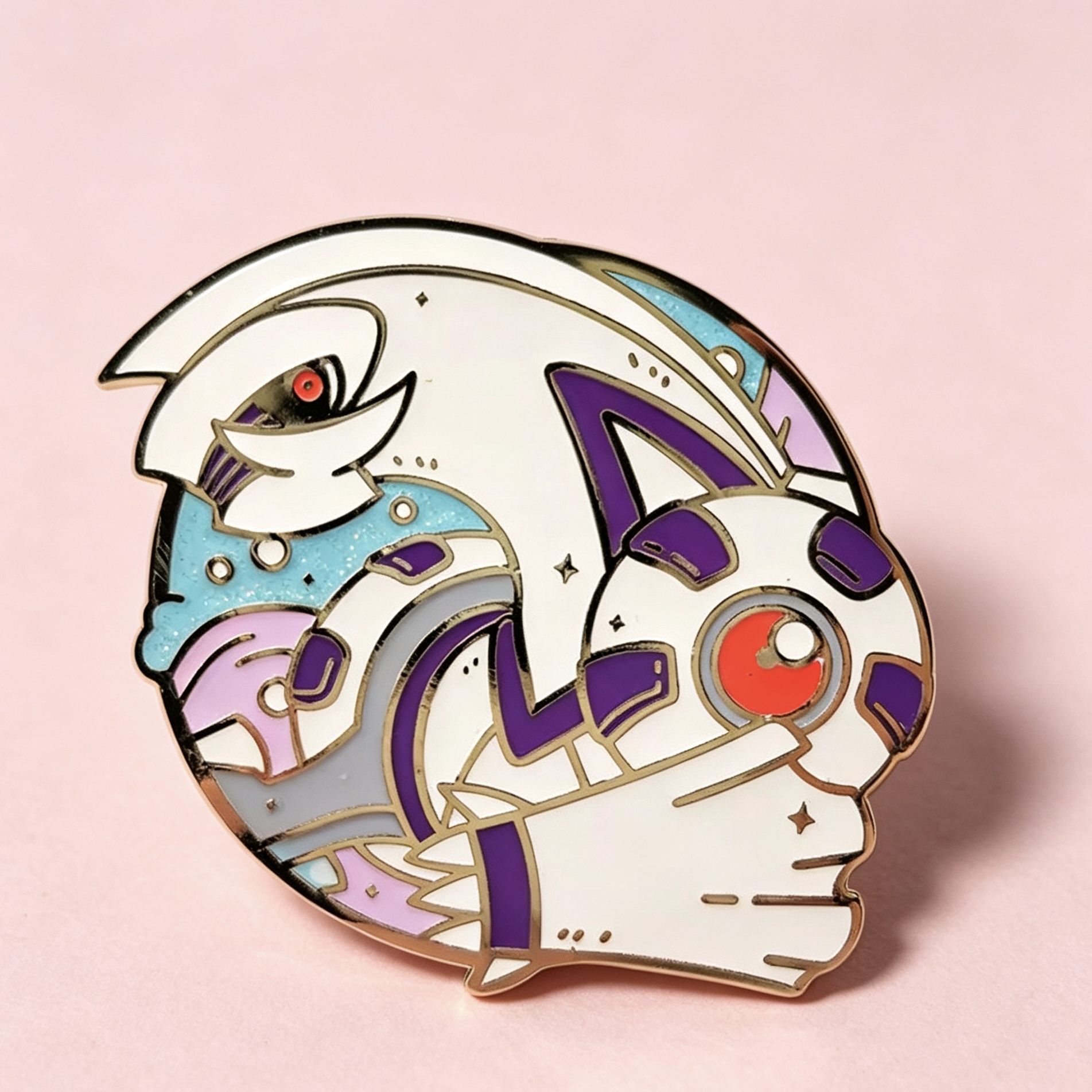 Enamel Pin - Palkia & Shiny Version - Image 2
