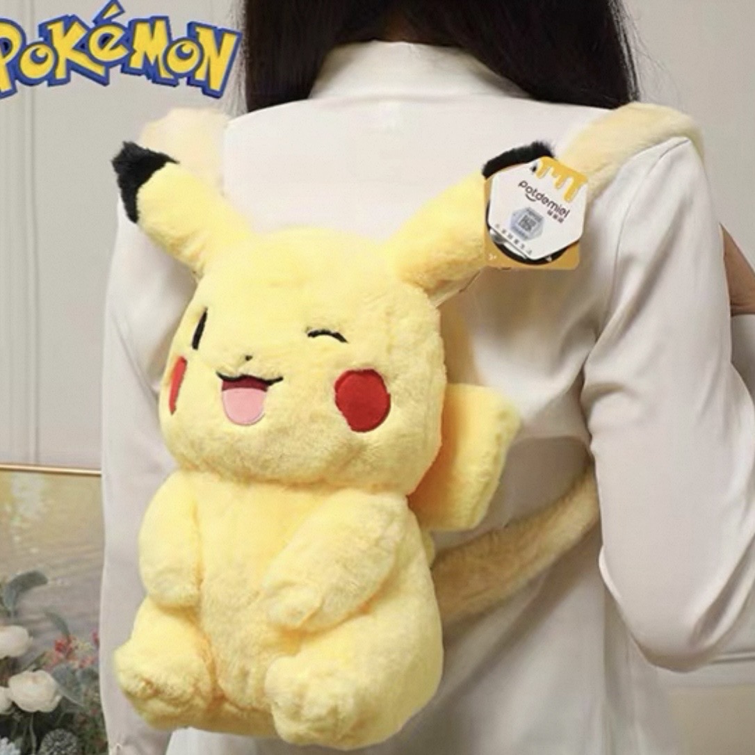 POTDEMIEL Pokémon Pikachu Plush Backpack - Image 2