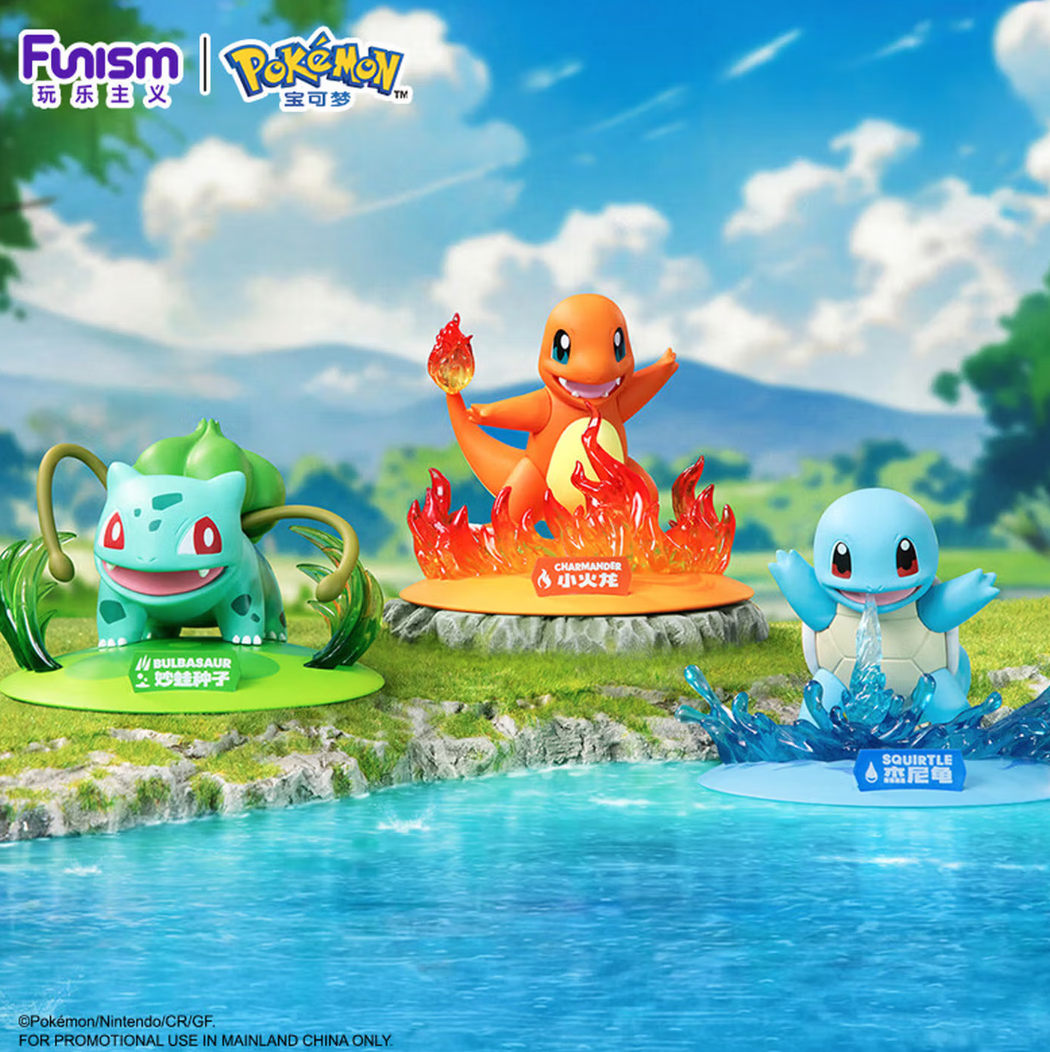 Funism Pokémon Starters Small‑Size Static Figure