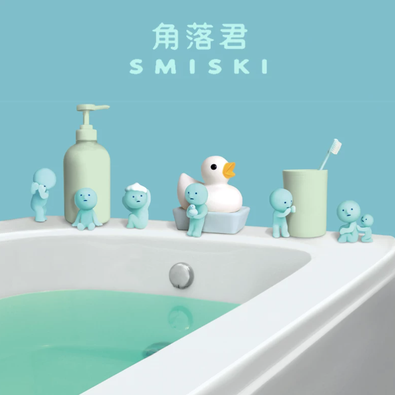 Smiski Glow‑in‑the‑Dark Blind Box Collectible Figures - Bath Series