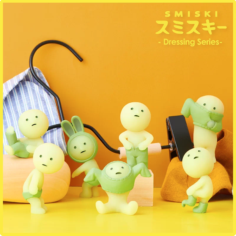 Smiski Glow‑in‑the‑Dark Blind Box Collectible Figures - Dressing Series