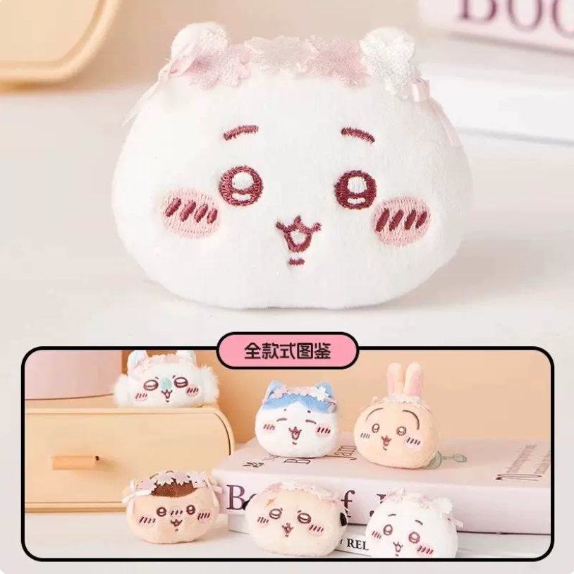 MINISO Chiikawa Sakura‑Season Plush Brooch Badge Button - Image 3