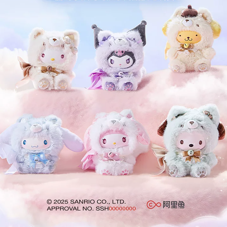 MINISO Sanrio Fox‑Island Series Vinyl‑Plush Pendant Blind‑Box