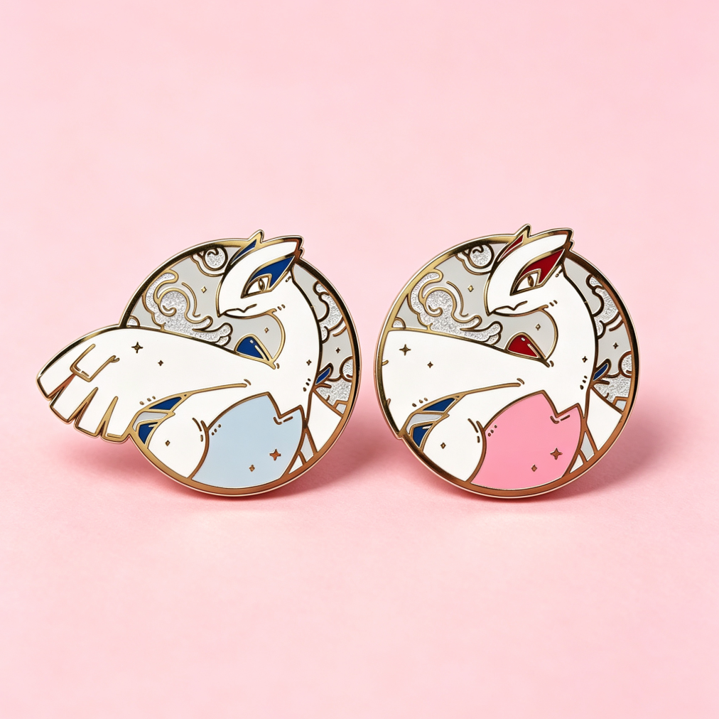 Enamel Pin - Lugia & Shiny Version