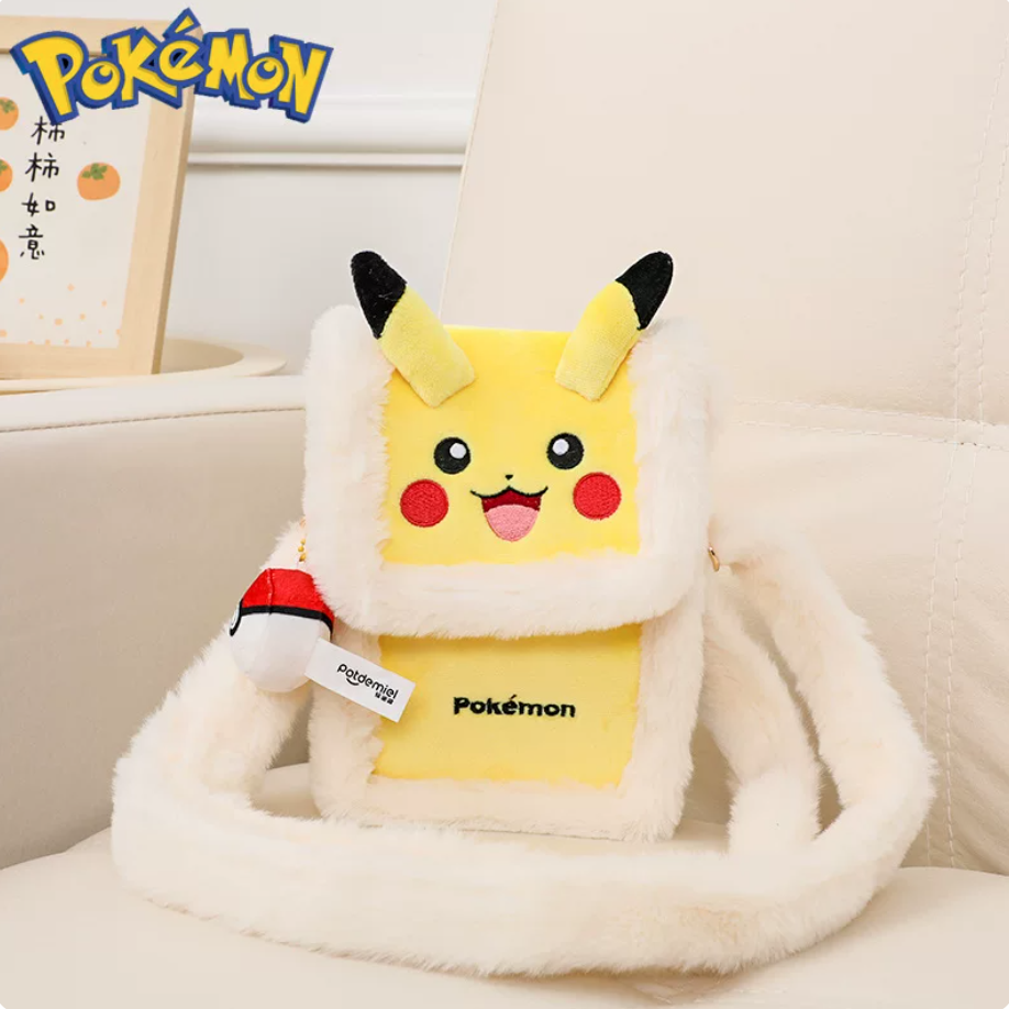 POTDEMIEL Pokémon Pikachu Plush Crossbody Bag - Image 3