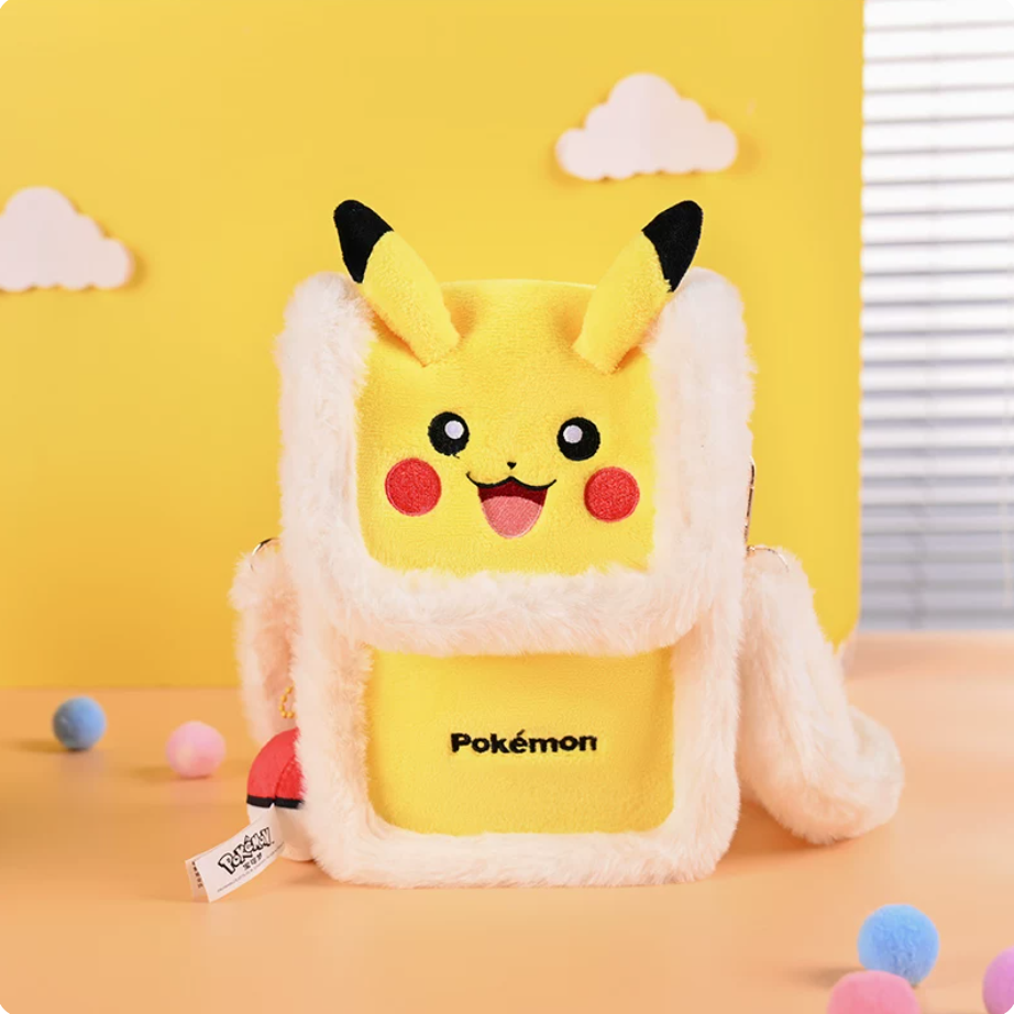 POTDEMIEL Pokémon Pikachu Plush Crossbody Bag - Image 2