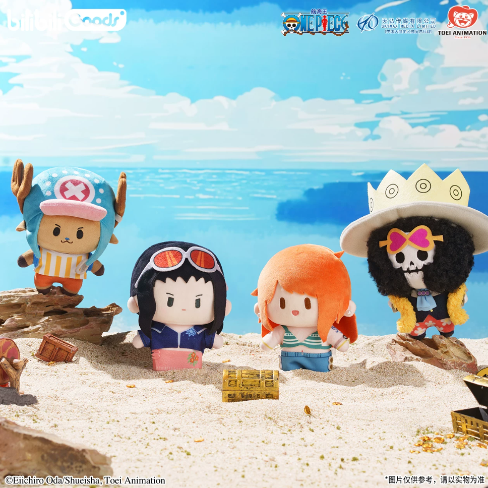 bilibiliGoods Official One Piece Cuter Series Chibi Plush Dolls
