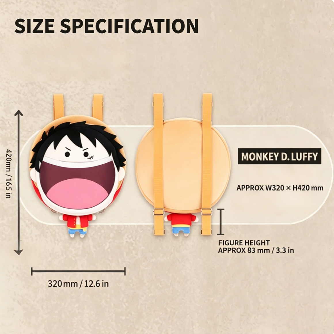 bilibiliGoods One‑Piece UWA Series Monkey D. Luffy Ita Bag - Image 6