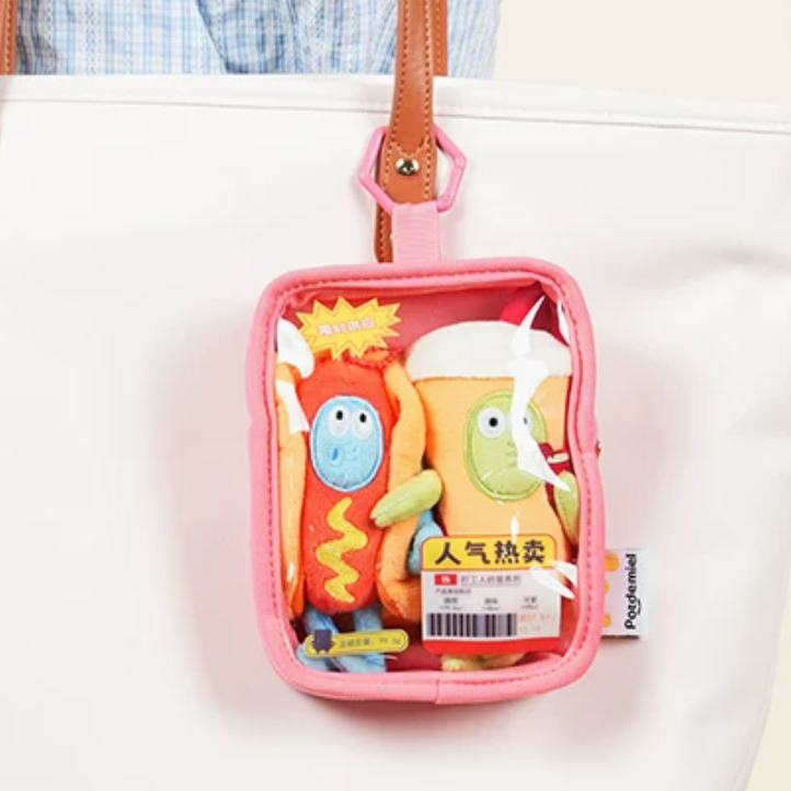 Potdemiel SpongeBob SquarePants Bikini Bottom Background Fish Clear Window Display Pendant with Plush Figures - Image 6